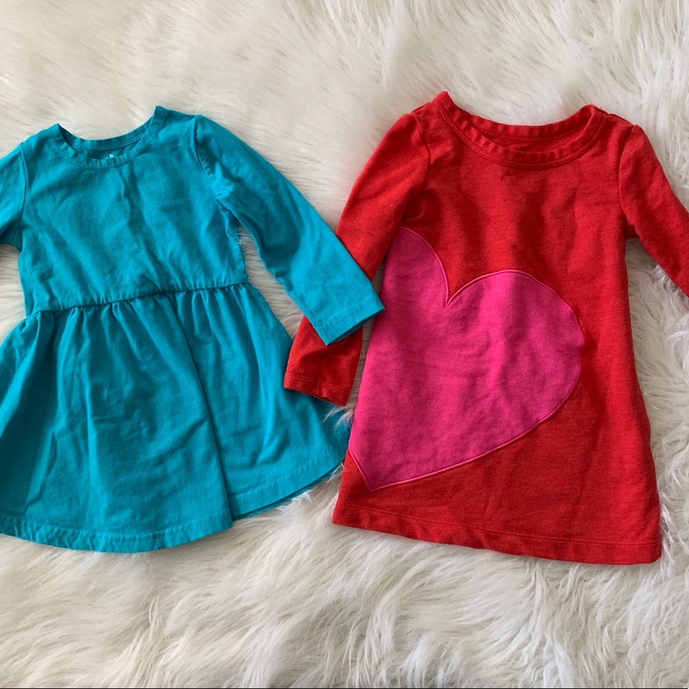 June & January Dress + Cat & Jack Heart Dress -SET